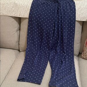 croft & barrow Navy Sleepwear Top with Teal Accent